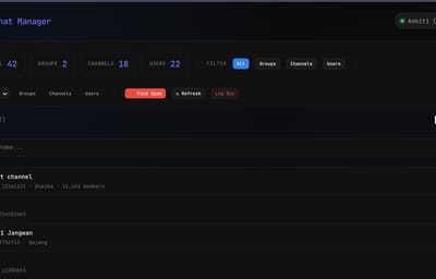 Telegram Chat Manager
