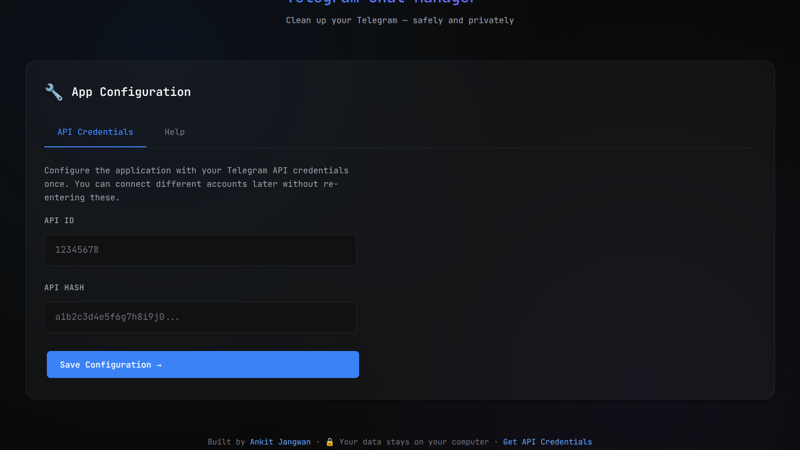 Telegram Chat Manager Onboarding