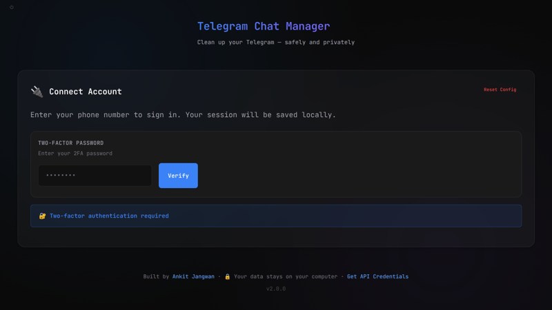 Telegram Chat Manager Onboarding
